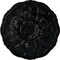 Ekena Millwork Cornelia Ceiling Medallion (Fits Canopies up to 4"), Hand-Painted Jet Black, 22 1/2"OD x 1 1/2"P CM22CNBLF - alternate 1